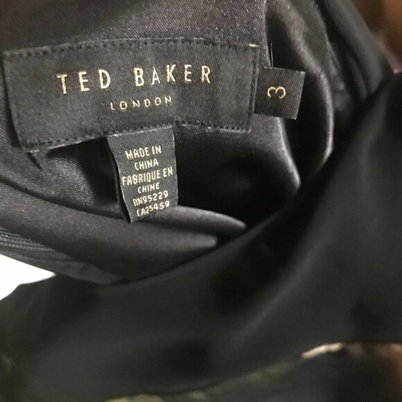 Ted Baker Cameela Opulent Bloom Full Skirt Dress  (TED) Size 3 US 8 - Picture 6 of 8